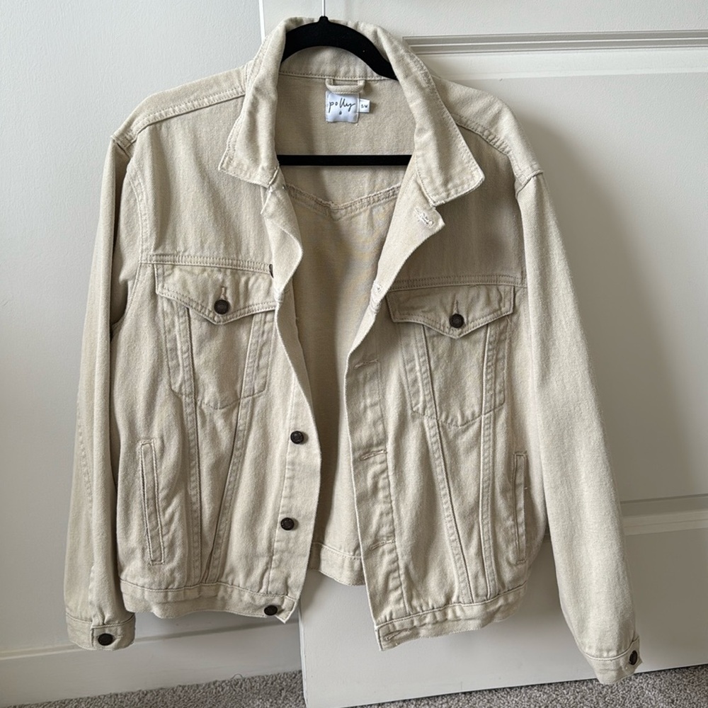 Princess Polly western oversized denim jacket. Women’s size small/medium